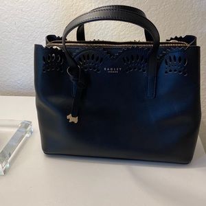 Radley London Black Broderie Dukes Place Leather Satchel
